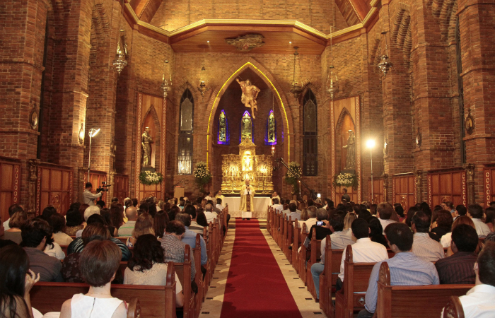 Capela Nossa Senhora das Gracas localizada no Instituto Ricardo Brennand. Foto: Gleyson Ramos/Divulgao