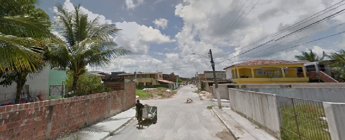 Adolescente foi assassinado na Travessa da Esperana em plena luz do dia. Imagem: Google StreetView (Out2013)