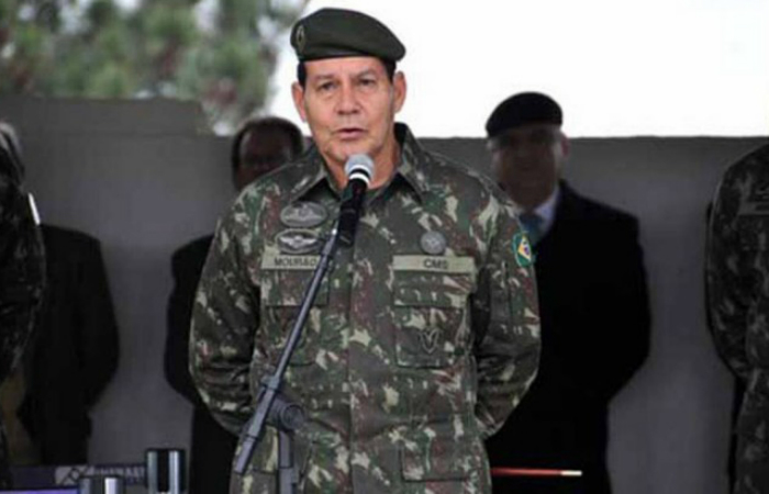 O general da reserva Hamilton Mouro (PRTB) candidato a vice-presidente na chapa de Jair Bolsonaro (PSL). Foto: Exrcito/Divulgao