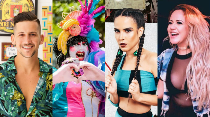 Entre as atraes, esto Caio Braz, a drag queen Vagiene Cokeluche, Wanessa Camargo e Michelle Melo. Fotos: Divulgao