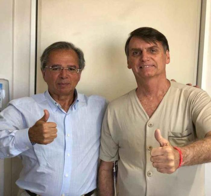 Aps o mal-estar da semana passada, os dois procuraram mostrar entendimento
(foto: @jairbolsonaro/Divulgao)