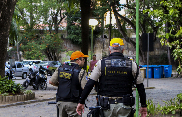 A Polcia Militar, que s atuava no entorno do equipamento, reforou a segurana. Foto: Marina Curcio/ Esp. DP