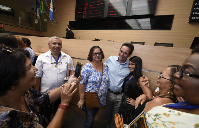 Rands visitou ontem a Cmara Municipal do Recife. Foto: Keila Castro/Divulgao