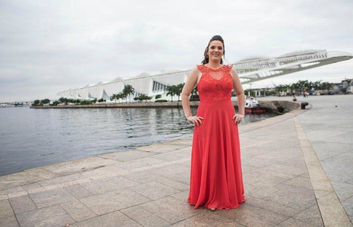 Nathalia esteve no Rio de Janeiro para receber a premiação. Ela foi uma das sete escolhidas entre as 524 mulheres inscritas. Foto: Aline Massuca/Divulgação Nathalia esteve no Rio de Janeiro para receber a premiação. Ela foi uma das sete escolhidas entre as 524 mulheres inscritas. Foto: Aline Massuca/Divulgação
