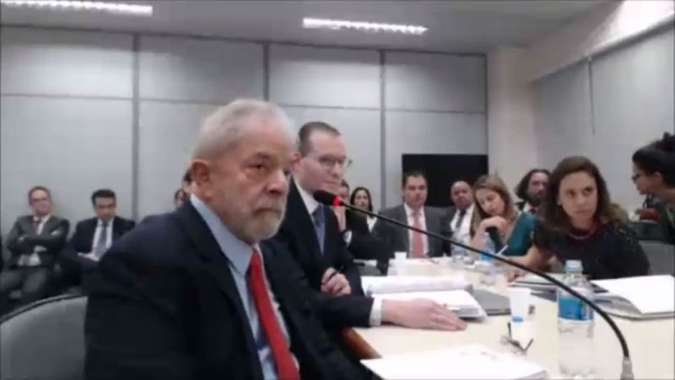 Lula  apontado pelo MP como dono do stio, reformado por trs empresas (foto: Reproduo de Vdeo)