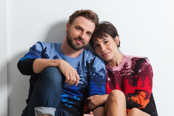 O ator Cssio Reis e a atriz Juliana Knust. Foto: Paulo Reis/Divulgao