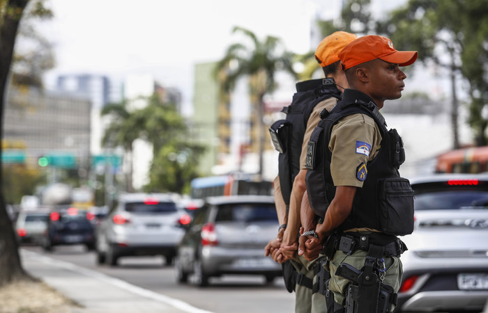 Polcia Militar implantou duplas de patrulhamento. Foto: Paulo Paiva / DP FOTO