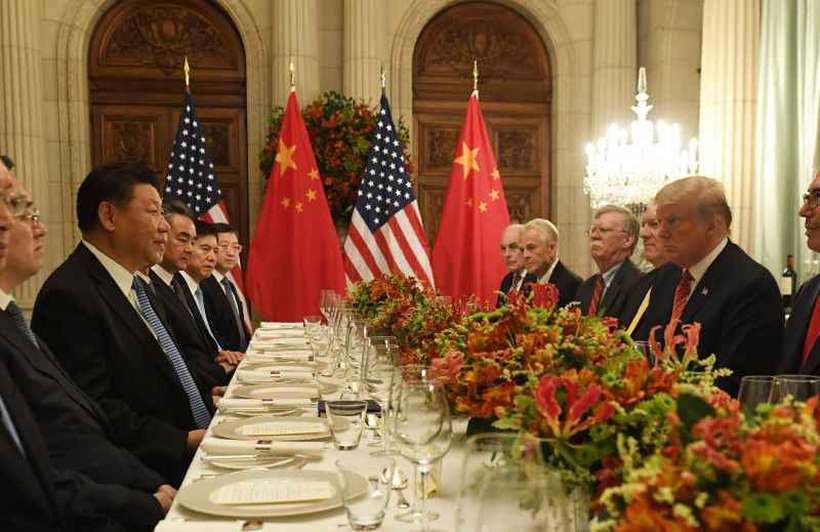 Xi Jinping e Donald Trump jantaram em Buenos Aires durante o G-20. Foto: Saul Loeb/AFP