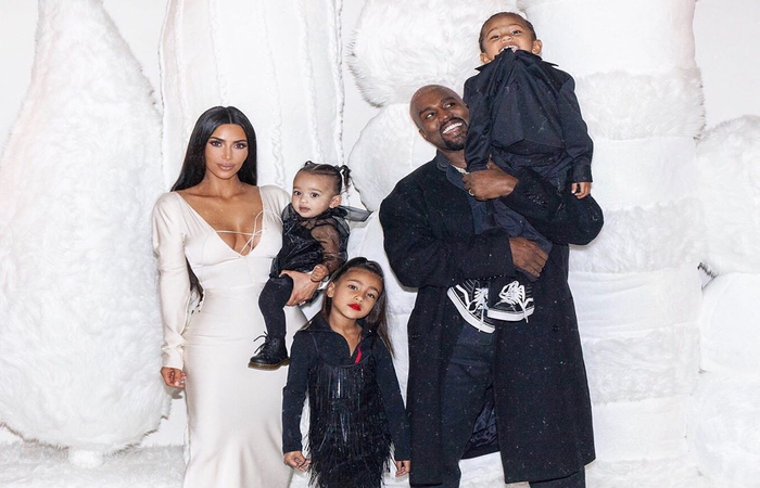 Kim Kardashian e o rapper Kanye West j so pais de North, Saint e Chicago - Foto: Instagram/Reproduo 