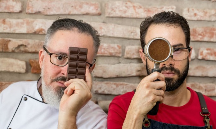 Harmonizao  conduzida pelo chocolatier Mrio Wanderley e pelo barista Ramon Gondim. Foto: Filipe Ramos/Divulgao.