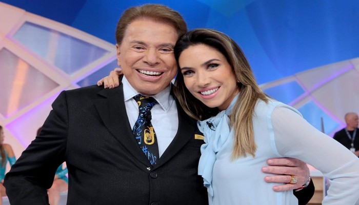 O apresentador Silvio Santos, dono do SBT e a filha Patrcia Abravanel. Foto: Lourival Ribeiro/SBT/Divulgao