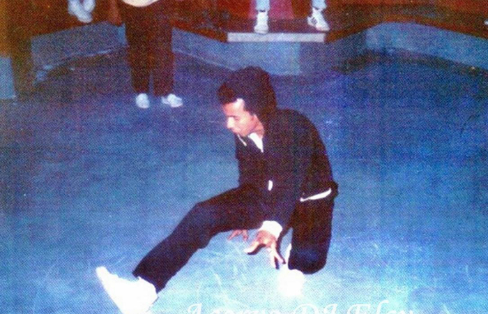 Francisco de Assis Frana (futuro Chico Science) danando break na Misty em 1986 (Foto: Dj Elcy/Acervo)