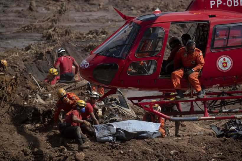 A equipe de resgate em Brumadinho ainda foi muito prejudicada pela circulao de informaes falsas. Foto: Mauro Pimentel/AFP