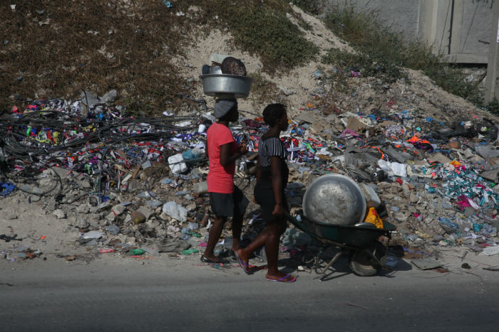 Cerca de 1,4 milho de haitianos precisam de ajuda alimentar aps o furaco Matthew. Foto: Teresa Maia/DP.