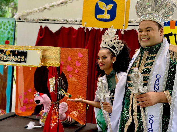Rainha e rei do carnaval 2019 participaram do evento. Foto: PCR/Divulgao.