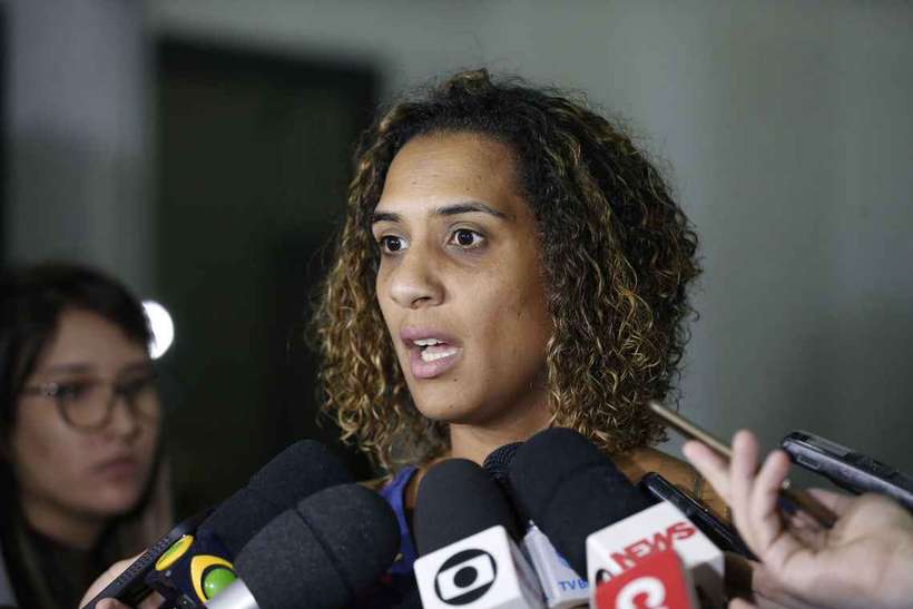 A irm da vereadora Marielle Franco, Anielle Franco. Foto: Fernando Frazo/Agncia Brasil 