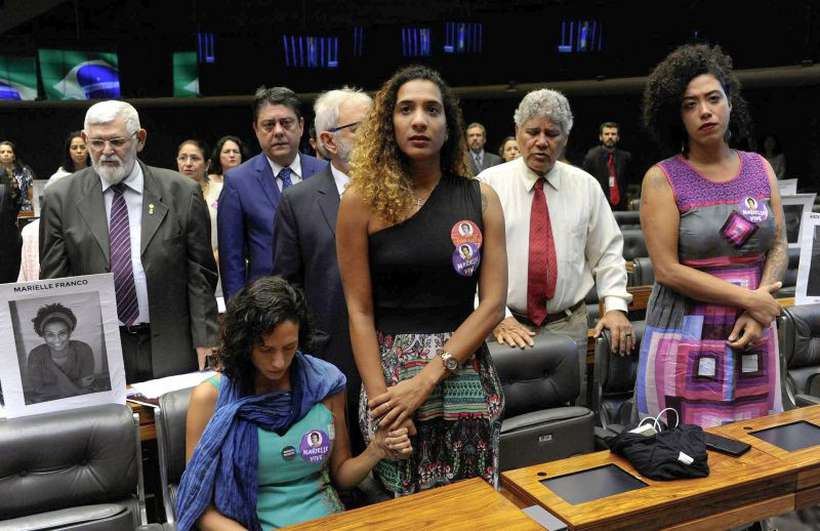 Anielle Silva, Monica Tereza Benicio e Taliria Petrone. Foto: Lus Macedo/Agncia Cmara