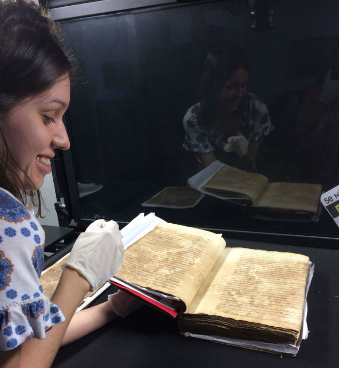Foram analisadas e digitalizadas as 314 cartas manuscritas do primeiro volume de um total de oito. Foto: Divulgao.
