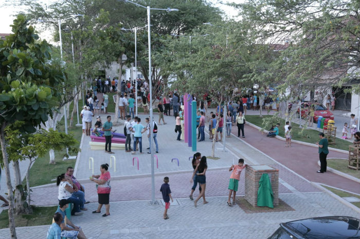 A nova praa do Salgado tem 894,42 metros quadrados. Foto: Jorge Farias/Divulgao.