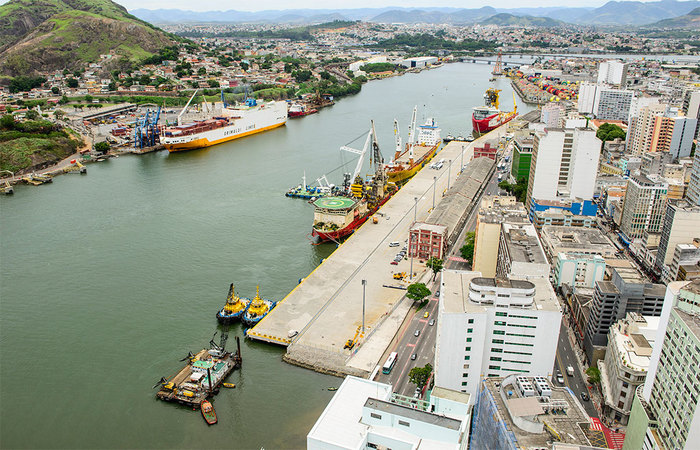 Porto de Vitria, no Esprito Santo. Foto: Reproduo/Divulgao/Sindamares