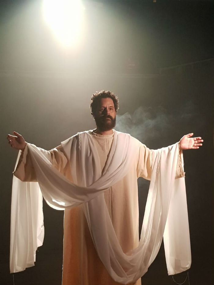 O pernambucano Bruno Garcia interpreta Jesus. Foto: Divulgao.