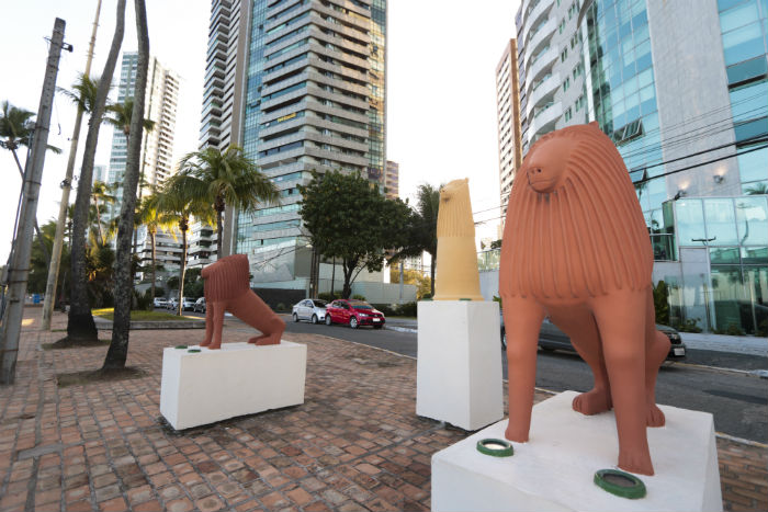 Esculturas de Mestre Nuca, Nuca de Tracunham ou Nuca dos Lees ficam no Primeiro e Terceiro jardins. Foto: Tarciso Augusto/Esp.DP.