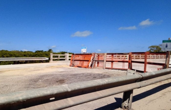 Obras na ponte do Janga ainda est em fase de concluso.
Foto: Iris Medeiros/Cortesia. (Foto: Iris Medeiros/Cortesia.)