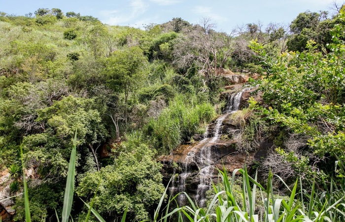 Plano geral da terceira e mais alta cachoeira. Foto: Chico Andrade/SeturPE