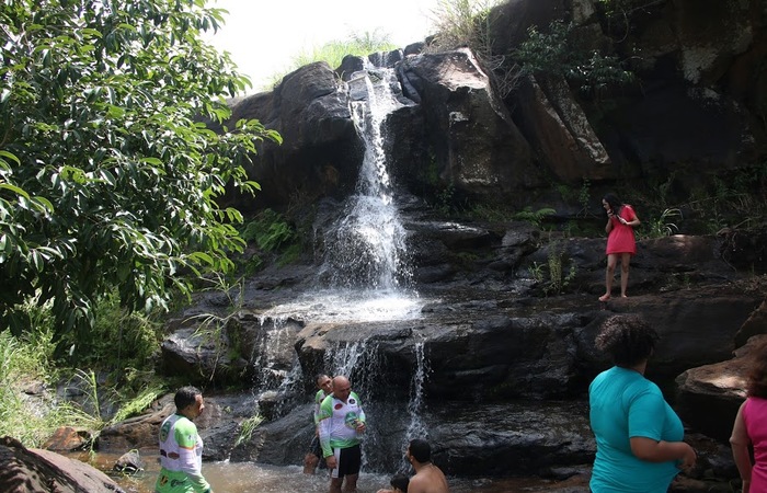  possvel se banhar na segunda cachoeira, que tem oito metros de altura. Foto: Chico Andrade/SeturPE 