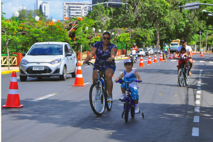 Ciclofaixa vai operar nesta sexta (19) e no domingo (21). Foto: Edvaldo Rodrigues/Arquivo DP.
