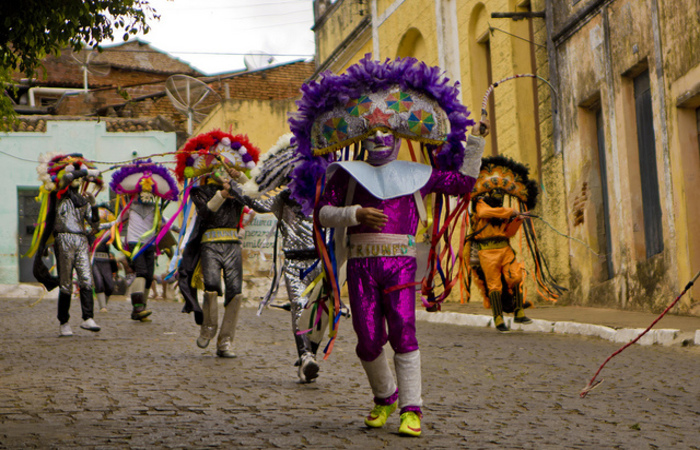 Mais de mil caretas fazem a alegria durante as festividades carnavalescas. Foto: Ricardo Moura/ Divulgao Fundarpe