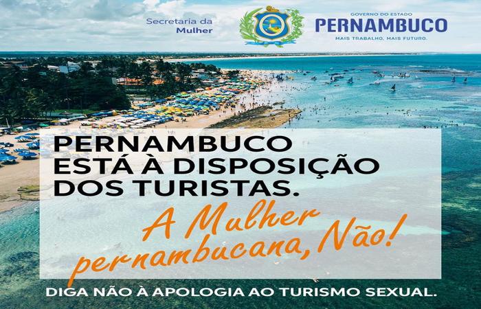 Campanha divulgada pelo Governo de Pernambuco contra o Turismo Sexual no estado - Foto: Facebook/Reproduo 