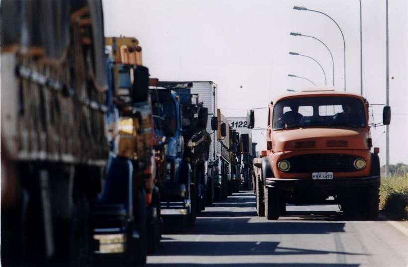 Em 2018, greve dos caminhoneiros deixou pas parado e enfraqueceu a gesto de Michel Temer. Foto: Raimundo Pacco/CB/DA. Press