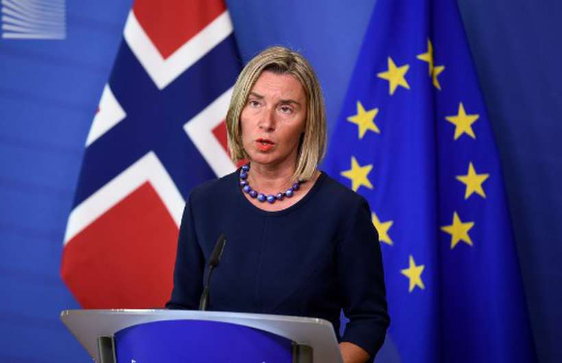 Federica Mogherini, chefe da diplomacia da Unio Europeia. Foto: John Thays/AFP