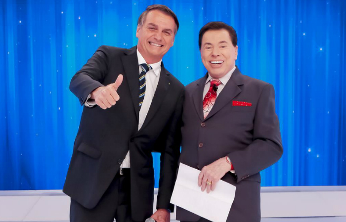 Resultado de imagem para bolsonaro e silvio santos