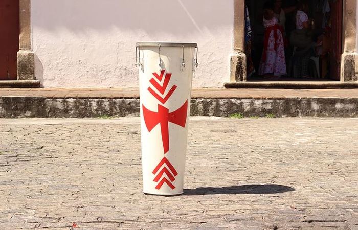 Timbal do Afox Alafin Oy. Foto: Samuel Calado/DP