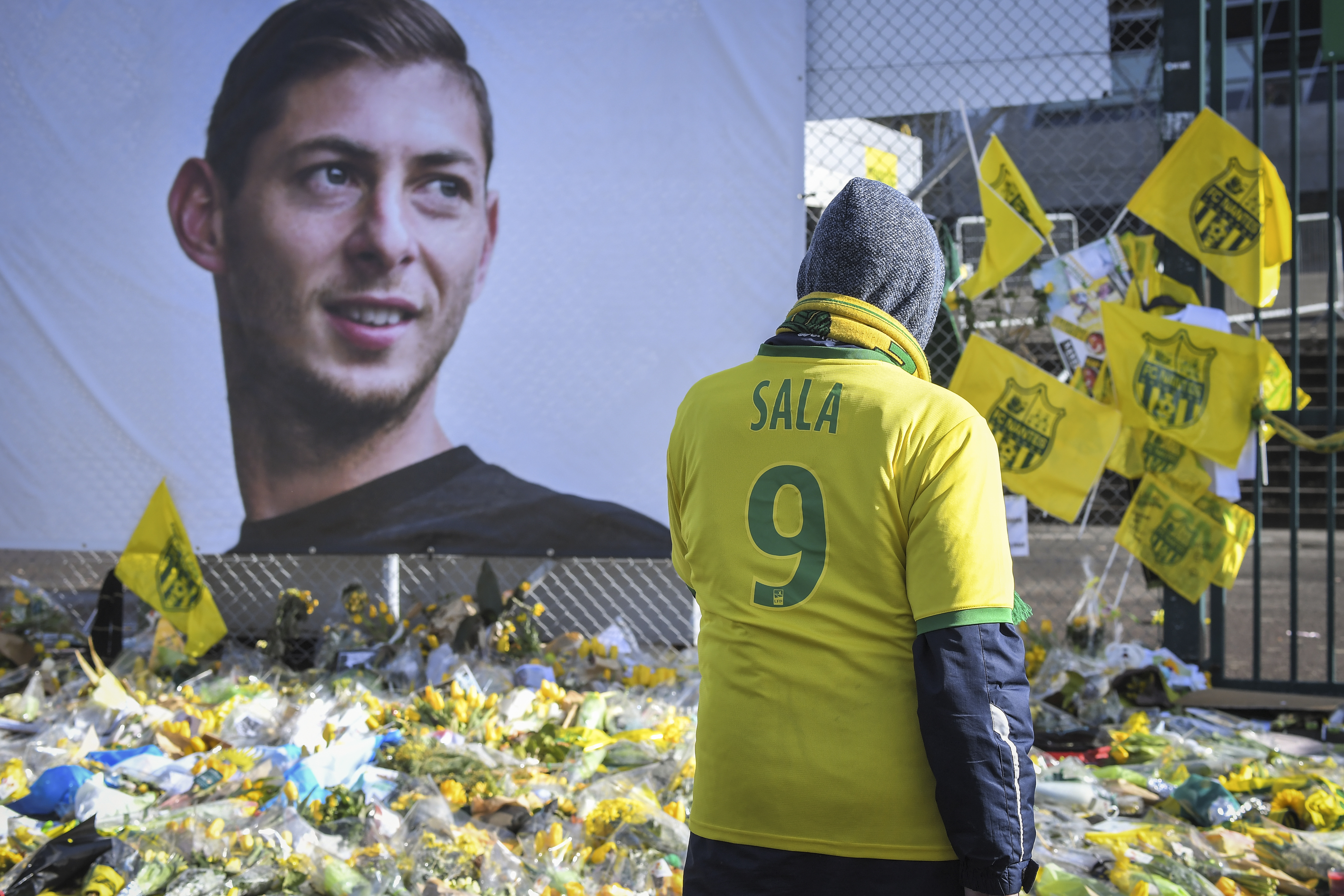 O jogador argentino, de 28 anos, morreu em 21 de janeiro, em um acidente areo no Canal da Mancha. Foto: LOIC VENANCE / AFP