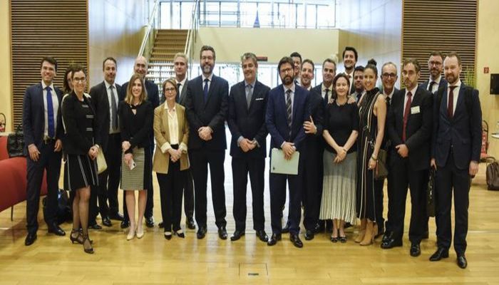 Delegao brasileira em Bruxelas para o fechamento do acordo de livre comrcio entre Mercosul e Unio Europeia. Foto: Ministrio das Relaes Exteriores (Foto: Ministrio das Relaes Exteriores)