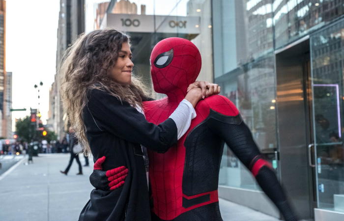 Heri com Mary Jane, interpretada por Zendaia. Foto: Sony Pictures/Divulgao