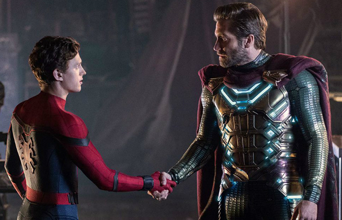 Peter Park conhecendo Mysterio, vilo histrico dos quadrinhos. Foto: Sony Pictures/Divulgao