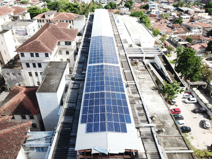 Hospital é o terceiro ligado à SES a produzir energia elétrica de forma sustentável. Foto: Divulgação Hospital é o terceiro ligado à SES a produzir energia elétrica de forma sustentável. Foto: Divulgação