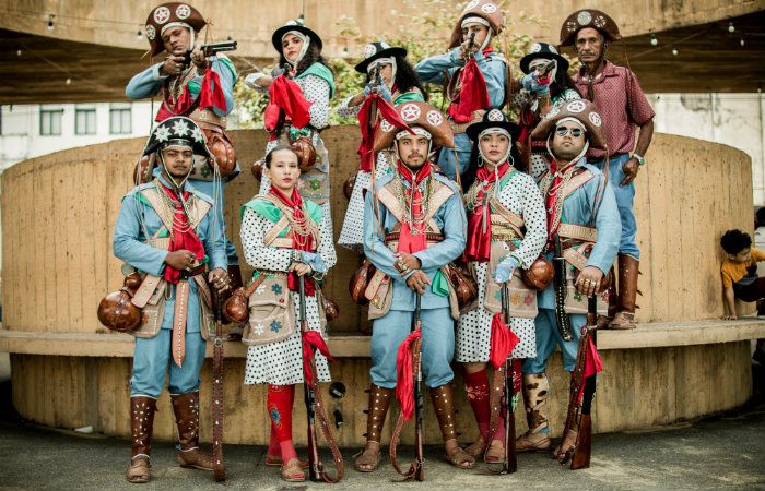 O grupo de xaxado Cabras de Lampio. Foto: Cabras de Lampio/Divulgao