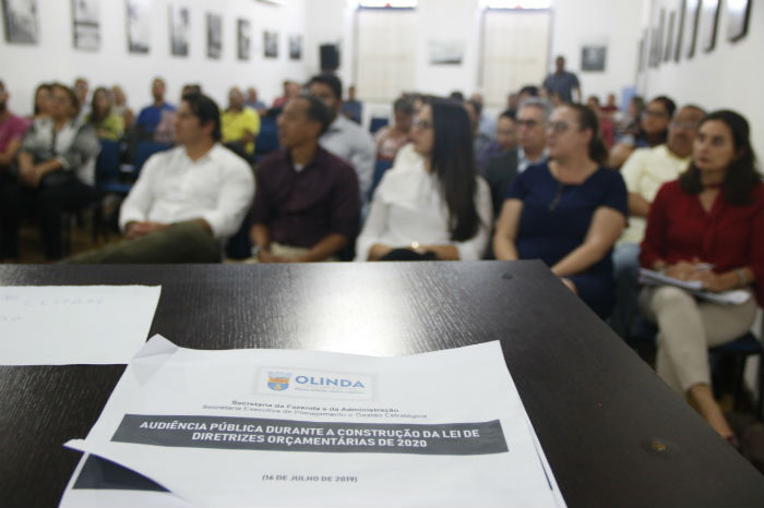 LDO determina as metas fiscais e prioridades da administrao para o exerccio de cada ano. Foto: Sandy James/ Prefeitura de Olinda

