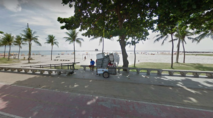 Afogamento aconteceu nas imediaes do antigo quartel, em Olinda. Foto: Google Street View/Reproduo.