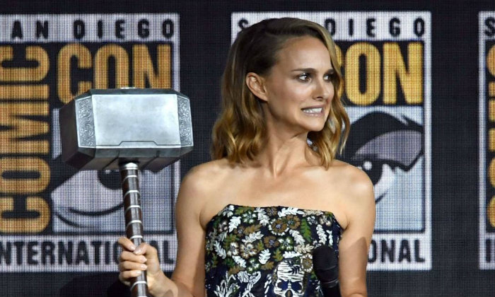 Natalie Portman foi anunciada como Thor durante a Comic-Con. Foto: Kevin Winter/ AFP