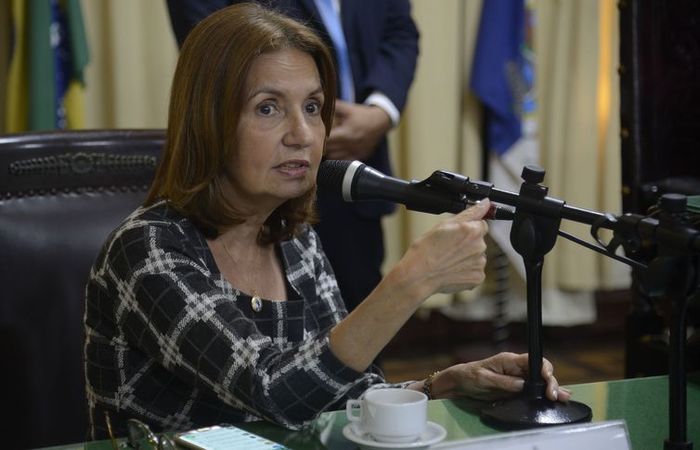 A deputada Martha Rocha, presidente da CPI do Feminicdio, durante audincia que analisou dados da violncia contra a mulher. Foto: Tnia Rgo/Agncia Brasil