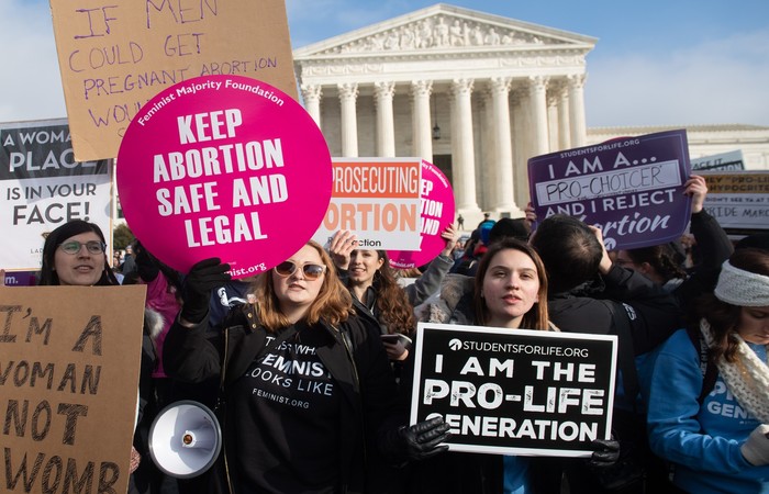 A taxa de abortos em 2017 atingiu seu nvel mais baixo desde que a Corte Suprema decidiu, em 1973, que abortar era um direito das mulheres em todo o pas - Crditos: AFP.