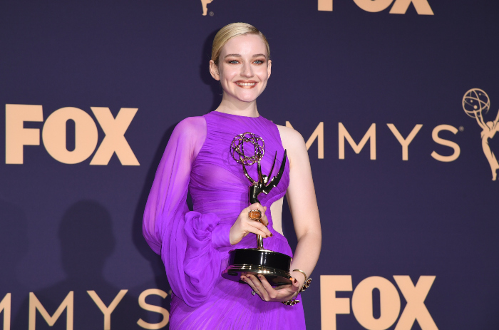 Julia Garner foi premiada pela srie Ozark. Foto: AFP