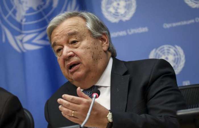 Secretrio Geral da ONU, Antonio Guterres. Foto: Drew Angerer/AFP