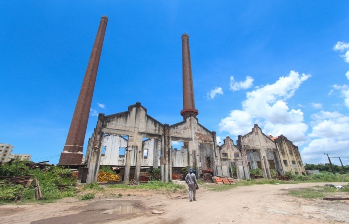 rea da antiga Fbrica Txtil de Paulista foi tombada como patrimnio histrico pela Fundarpe, mas galpes ficaram de fora do tombamento. Crdito: Mandy Oliveira Arquivo DP